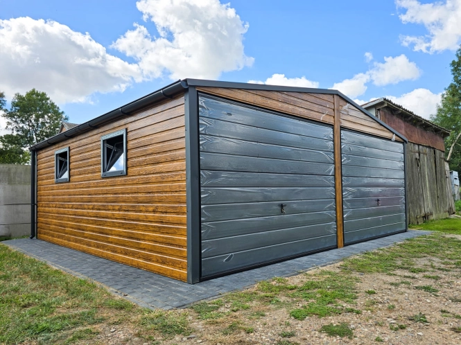 garaz-blaszany-6x6-dab-grafit-okna-rynny-1.jpg