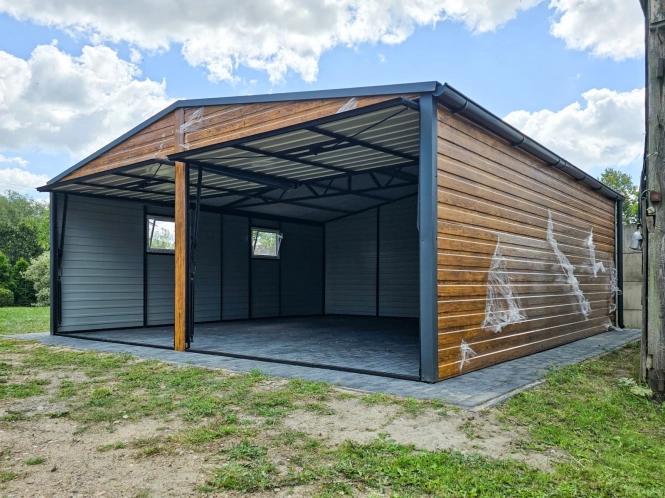 garaz-blaszany-6x6-dab-grafit-okna-rynny-2.jpg