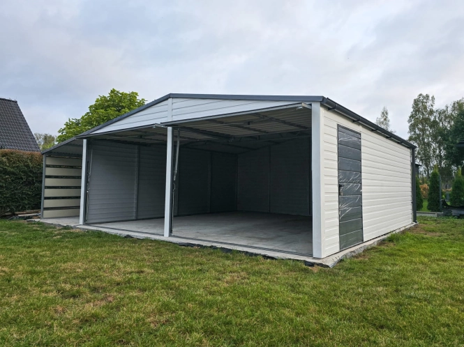 garaz-blaszany-z-wiata-dwustanowiskowy-8x5.8m-biel-grafit-3.jpg