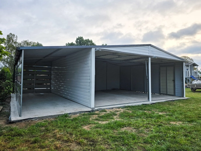 garaz-blaszany-z-wiata-dwustanowiskowy-8x5.8m-biel-grafit-4.jpg