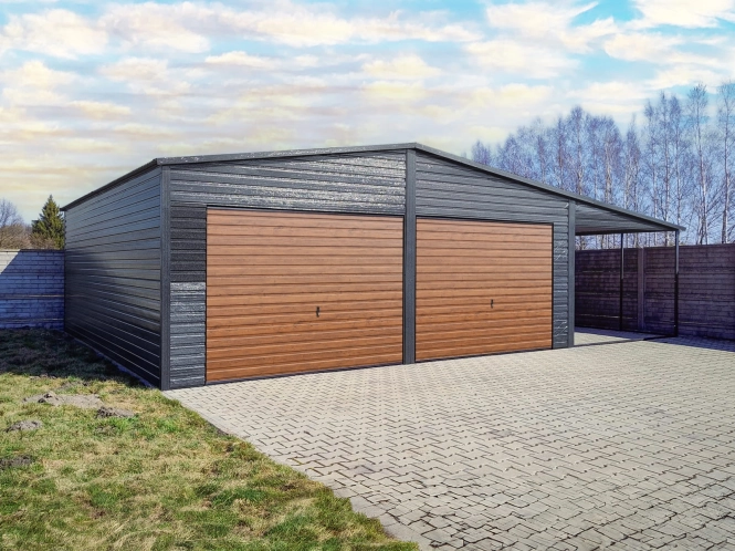 garaz-blaszany-6,7x7m-z-wiata-3m-po-prawej-czern-orzech-2.jpg