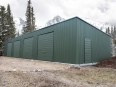 Garaż blaszany Hala 20x7m Matowa Zieleń + Furtka + Automatyka zdjęcie 1