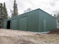 Garaż blaszany Hala 20x7m Matowa Zieleń + Furtka + Automatyka zdjęcie 2