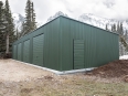 Garaż blaszany Hala 20x7m Matowa Zieleń + Furtka + Automatyka zdjęcie 4
