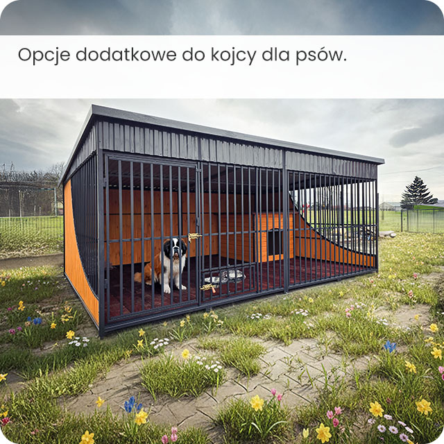 Opcje dodatkowe do kojcy dla psów
